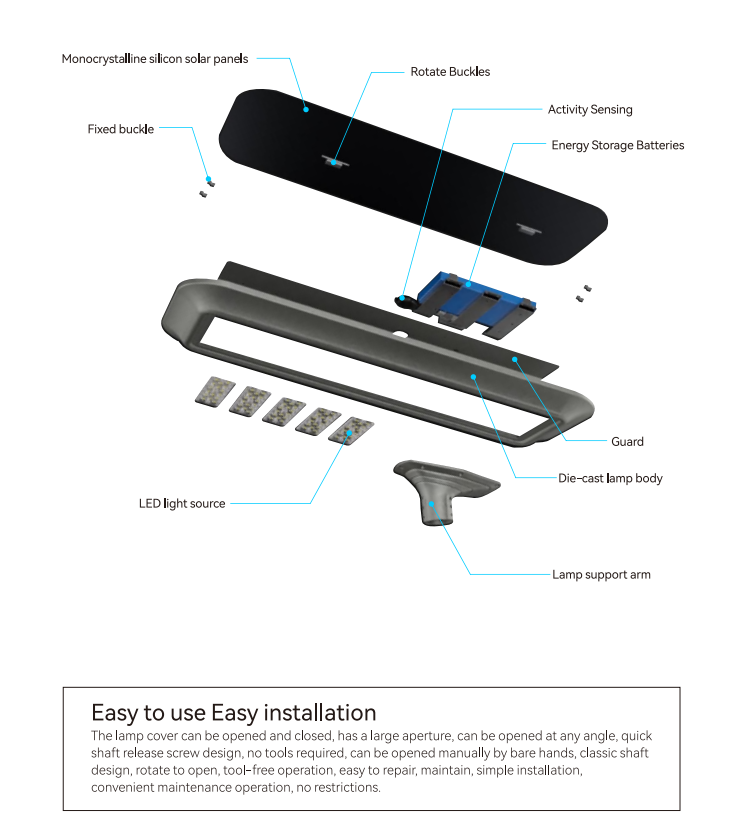 150w all in one solar street light